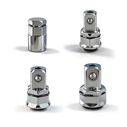 🔧 2026 Rea — Över 23 700 Sålda! 🔩 CR-V Stål Skrallnyckel Adapter Hylsomvandlare Set