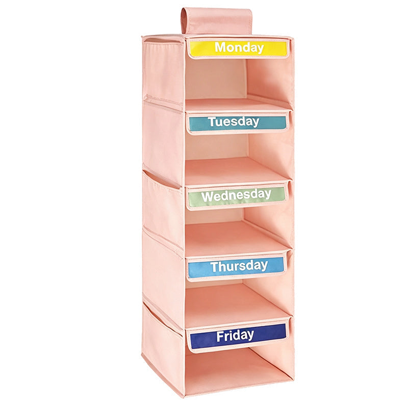 🧺 50% RABATT! 🏠 5-Facks Hängande Garderobsorganizer – Platsbesparande, robust & mångsidig – Perfekt för kläder, accessoarer & skor ✨
