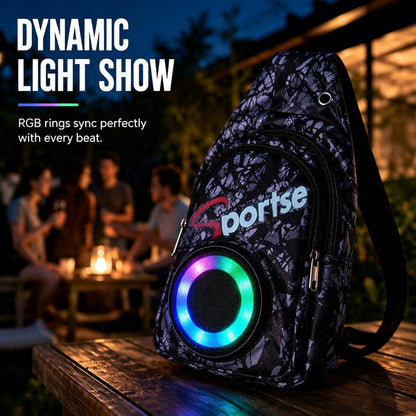 Portabel Bluetooth-Högtalarväska med LED-Lampor