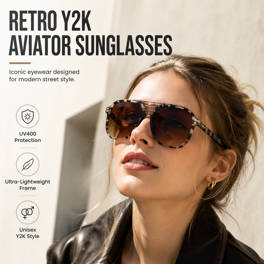 📢📢50% RABATT NU!! ⏰Trendiga UV400 Solglasögon för Herr & Dam – 12 Färger