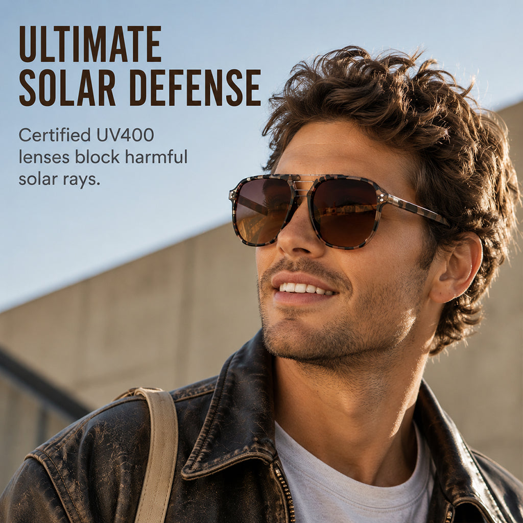 📢📢50% RABATT NU!! ⏰Trendiga UV400 Solglasögon för Herr & Dam – 12 Färger