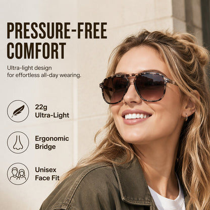📢📢50% RABATT NU!! ⏰Trendiga UV400 Solglasögon för Herr & Dam – 12 Färger