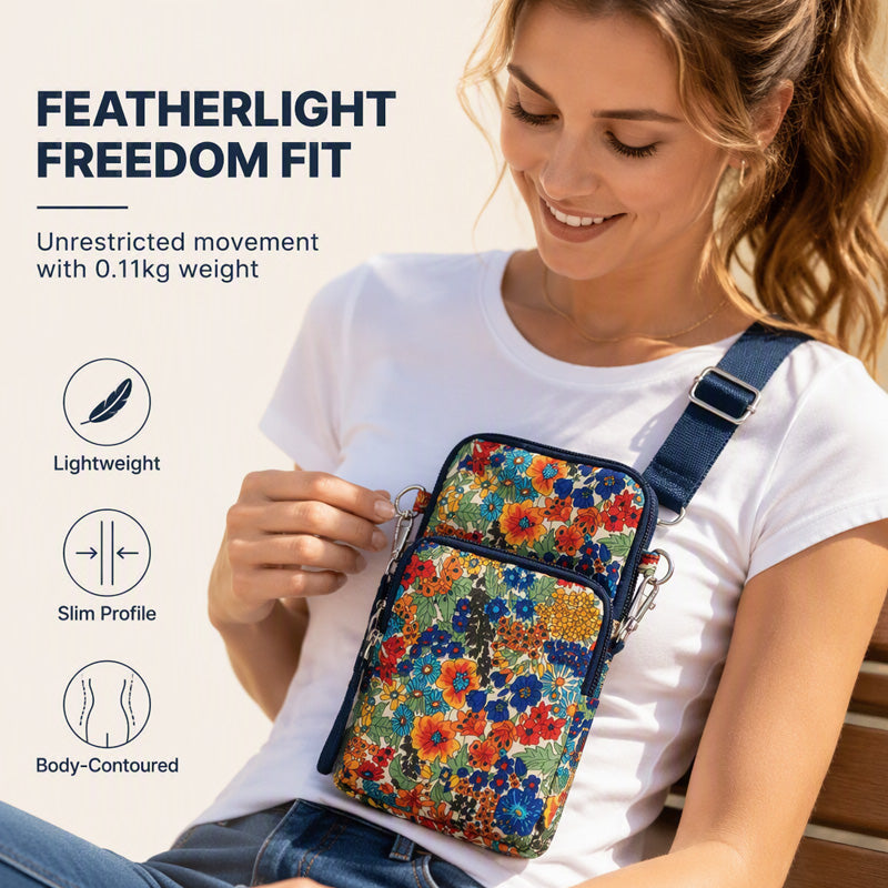 Tryckt Sport Armband & Crossbody Väska