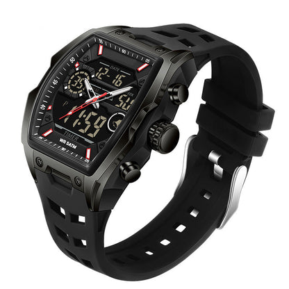 ⌚ Läs i mörkret – Herrsportsklocka med dubbel display och lysande urtavla. Vattentålig & robust. 50% rabatt.