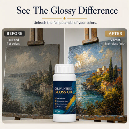 🎨 TIDSBEGRÄNSAD 49% RABATT! 💧 Gloss Boost Målarfernissa – Högglansig finish, UV-beständig & enkel att applicera – Skyddar & förhöjer ditt konstverk eller hantverk 🖌️
