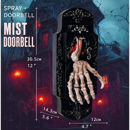 ⏳Tidsbegränsad 50% rabatt⏰ Spöklik Skalle Dörrklocka Hängdekoration💀🚪