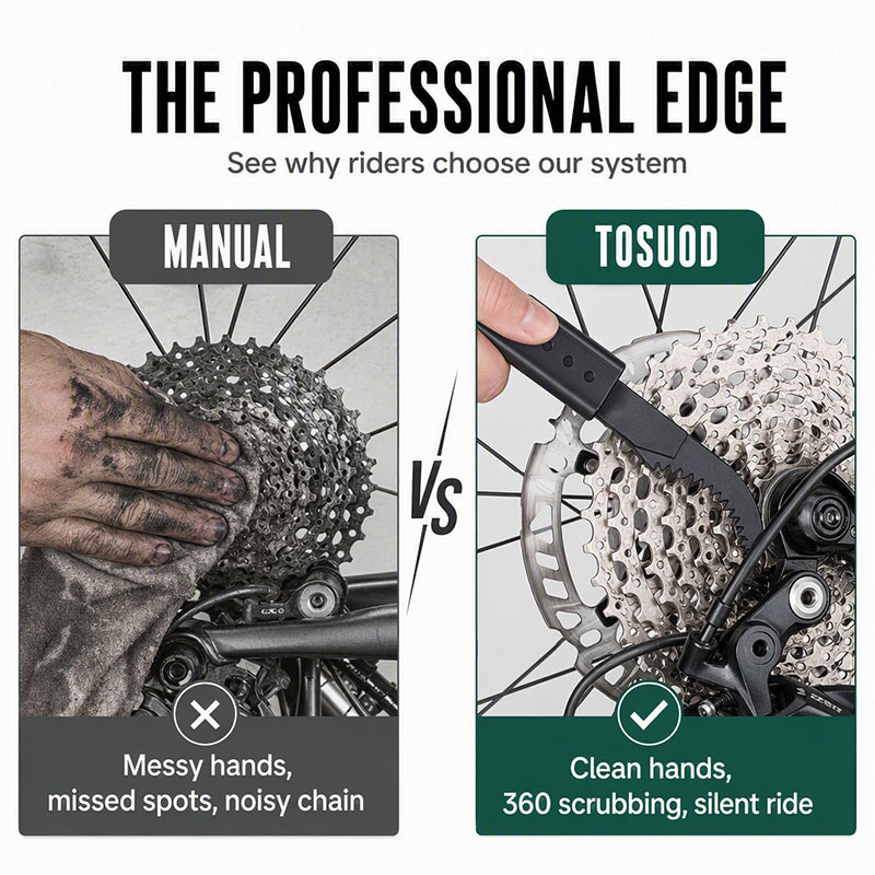 🚴 50% RABATT!🔥 Djuprengörande Kedjerengörare – 74 borstar, proffsren & snabb – Perfekt för MTB, Racercykel & Elcykel 🔧