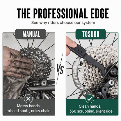 🚴 50% RABATT!🔥 Djuprengörande Kedjerengörare – 74 borstar, proffsren & snabb – Perfekt för MTB, Racercykel & Elcykel 🔧