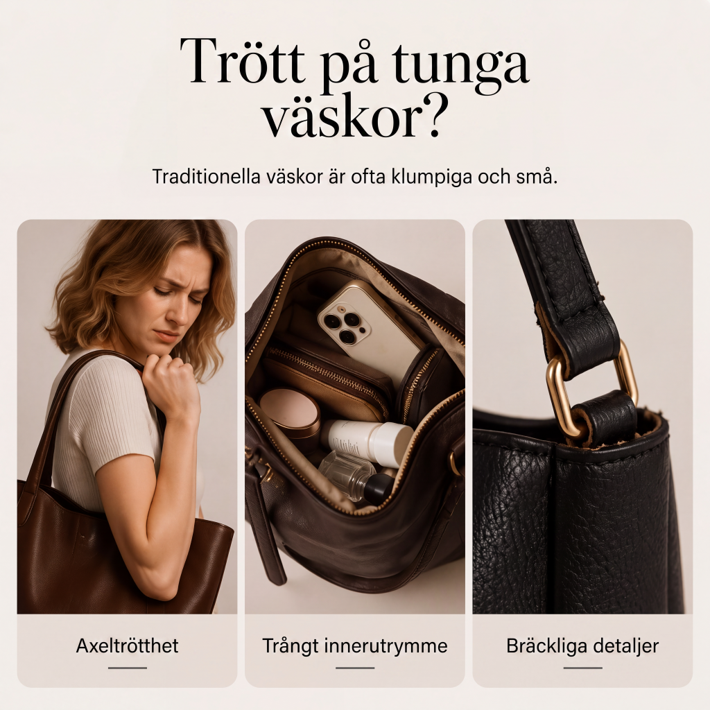 Rymlig halmvæska för pendling