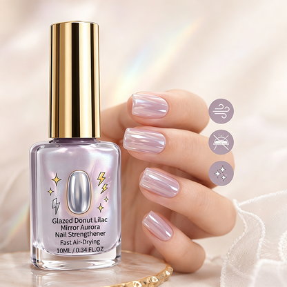📢50% Rabatt Nu！💅Lila Glansig Spegelnegelförstärkare