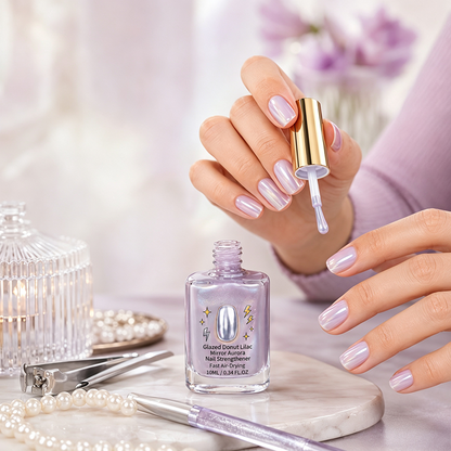📢50% Rabatt Nu！💅Lila Glansig Spegelnegelförstärkare