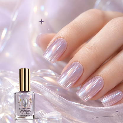 📢50% Rabatt Nu！💅Lila Glansig Spegelnegelförstärkare