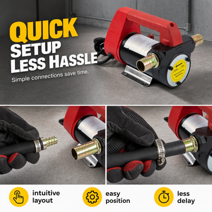 ⛽ 50% RABATT NU! 🔧 Bärbar Dieselpump – Hög flödeskapacitet, hållbar & enkel att använda – Perfekt för bränsleöverföring på gårdar, båtar & verkstäder 🚜