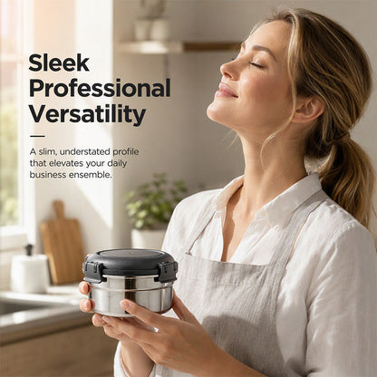 🍱 50% RABATT! 🥗 3-delat matlådeset i rostfritt stål – Lufttäta lock, robust & lätt att rengöra – Perfekt för skola, kontor & på språng ✨