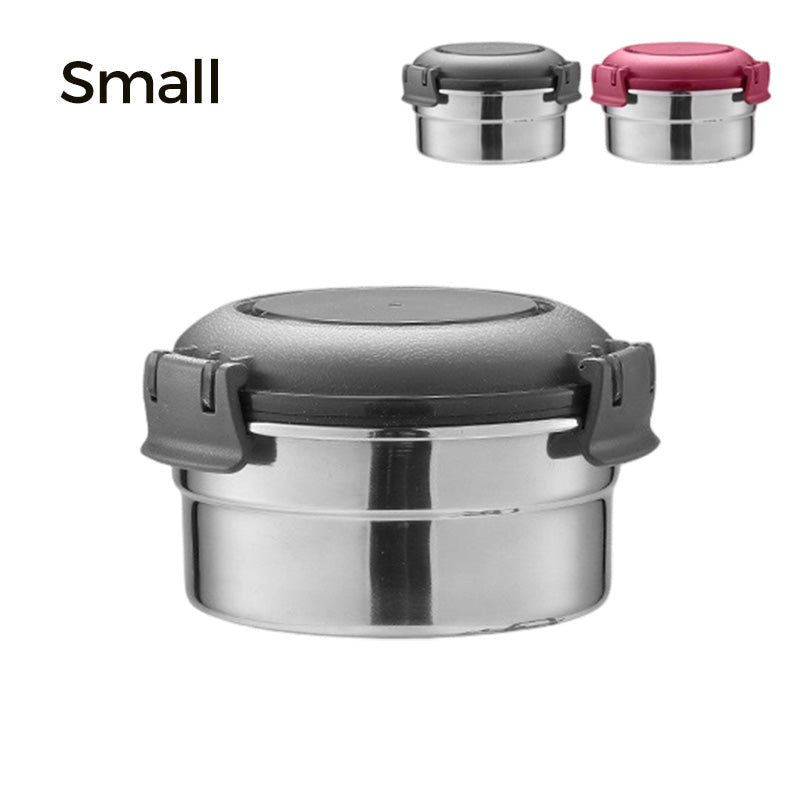 🍱 50% RABATT! 🥗 3-delat matlådeset i rostfritt stål – Lufttäta lock, robust & lätt att rengöra – Perfekt för skola, kontor & på språng ✨
