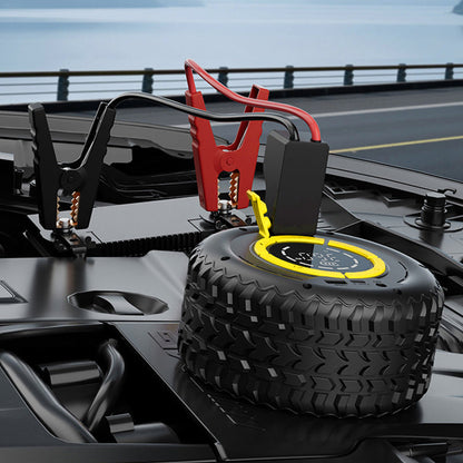 2-i-1: Starthjälp + Däckpump 🔋 — Kraftfull, kompakt och pålitlig bärbar kompressor ⚡ Perfekt för nödsituationer på vägen 🛠️