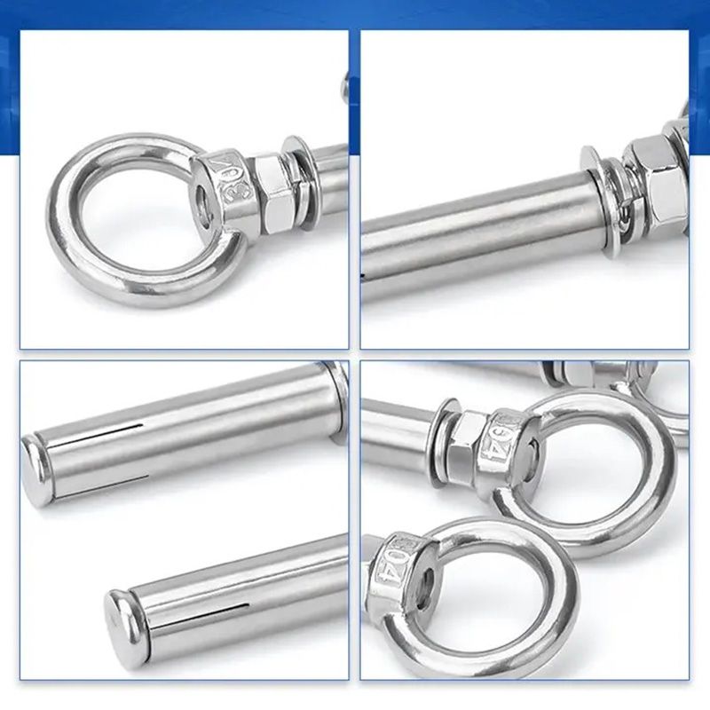 6PCS/Pack 304 rostfritt stål lyftring expansionsskruv