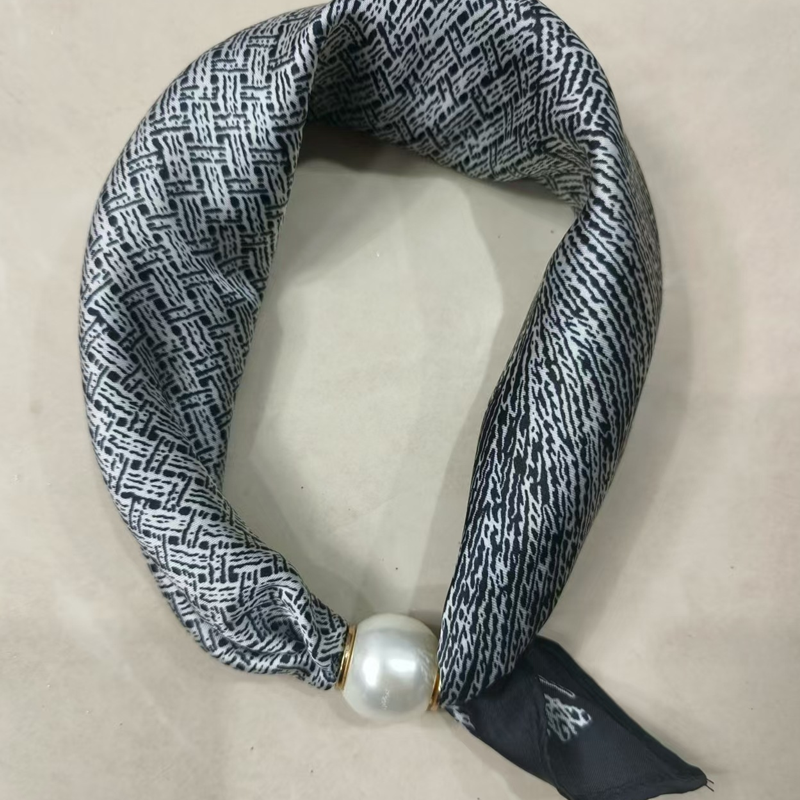 ⏳Begränsad tid 50% rabatt⏰ Knutfri Magnetisk Pärlspänne Mjuk Halsduk💟🧣