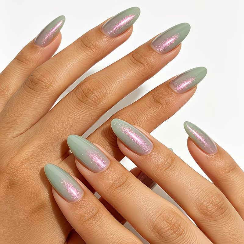 Glitter Aurora Kattöga Gellack