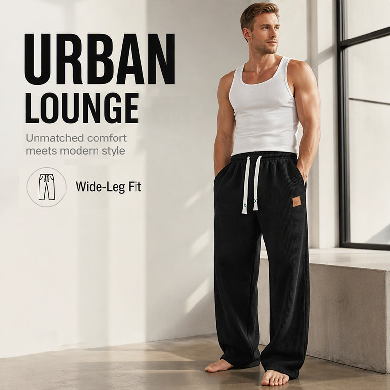 👖💨 Herr Casual Vida Byxor – Mjukt Tyg, Avslappnad Passform, Justerbar Midja