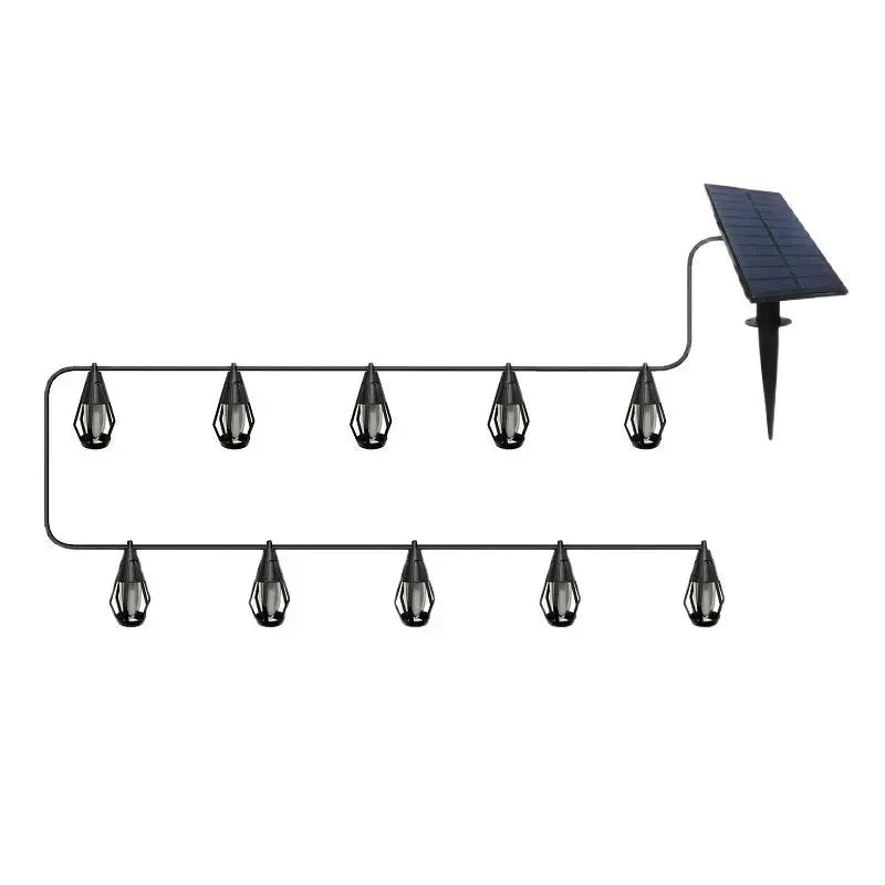 🔥 50% RABATT! ☀️ IP65 Solar-LED-Lichterkette – Flammenoptik, Wasserdicht, 360° Abstrahlwinkel & Perfekt Für Garten, Hof & Camping 🏕️