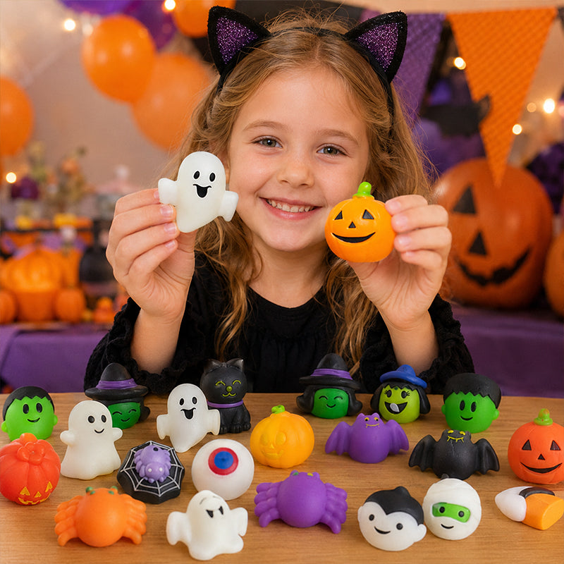 Mjuk Kläm-leksak – Halloween Squishy Set