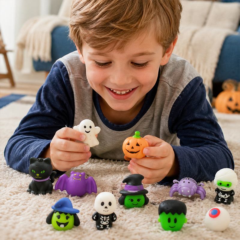 Mjuk Kläm-leksak – Halloween Squishy Set