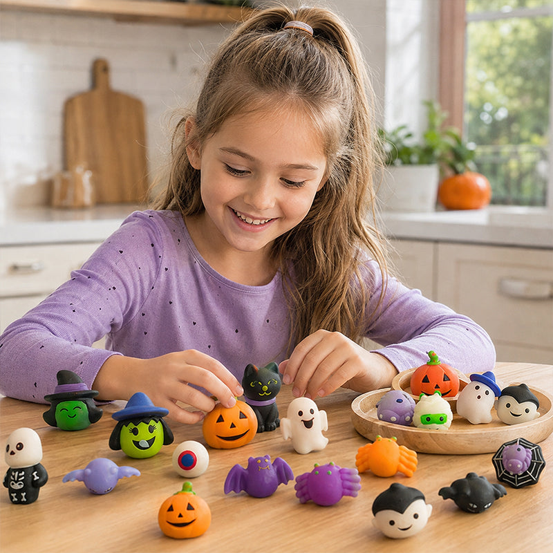 Mjuk Kläm-leksak – Halloween Squishy Set