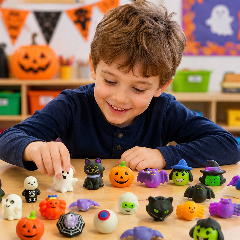 Mjuk Kläm-leksak – Halloween Squishy Set