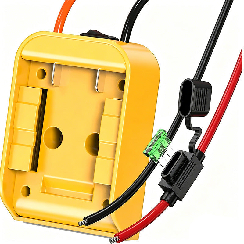 📢📢50 % RABATT!! ⏰Adapter för Power Wheels till DeWalt 18V/20V-batteri med strömbrytare och säkring