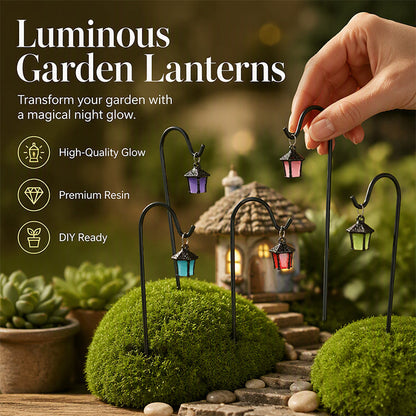 🌙 50% RABATT!✨ Lysande Retro-Lykta Plantstake, varmt ljus för trädgård och blomrabatter🌿