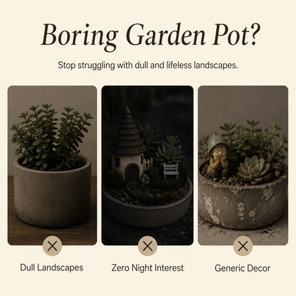 🌙 50% RABATT!✨ Lysande Retro-Lykta Plantstake, varmt ljus för trädgård och blomrabatter🌿