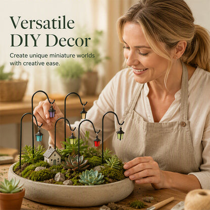 🌙 50% RABATT!✨ Lysande Retro-Lykta Plantstake, varmt ljus för trädgård och blomrabatter🌿