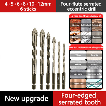 🔧 50 % RABATT NU! Excentrisk fyrflöjtsborr för keramik, glas, marmor & metall – HSS‑stål, mångsidig & hållbar – perfekt för gängning i hårda material 🛠️💎