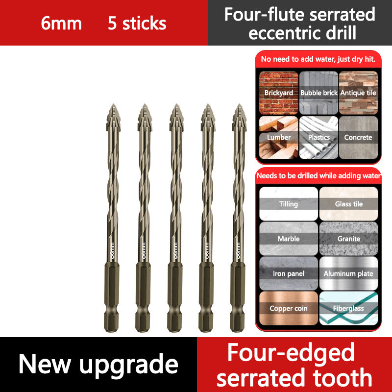 🔧 50 % RABATT NU! Excentrisk fyrflöjtsborr för keramik, glas, marmor & metall – HSS‑stål, mångsidig & hållbar – perfekt för gängning i hårda material 🛠️💎