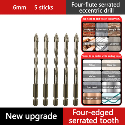🔧 50 % RABATT NU! Excentrisk fyrflöjtsborr för keramik, glas, marmor & metall – HSS‑stål, mångsidig & hållbar – perfekt för gängning i hårda material 🛠️💎