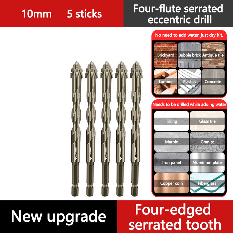 🔧 50 % RABATT NU! Excentrisk fyrflöjtsborr för keramik, glas, marmor & metall – HSS‑stål, mångsidig & hållbar – perfekt för gängning i hårda material 🛠️💎