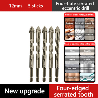 🔧 50 % RABATT NU! Excentrisk fyrflöjtsborr för keramik, glas, marmor & metall – HSS‑stål, mångsidig & hållbar – perfekt för gängning i hårda material 🛠️💎