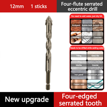 🔧 50 % RABATT NU! Excentrisk fyrflöjtsborr för keramik, glas, marmor & metall – HSS‑stål, mångsidig & hållbar – perfekt för gängning i hårda material 🛠️💎