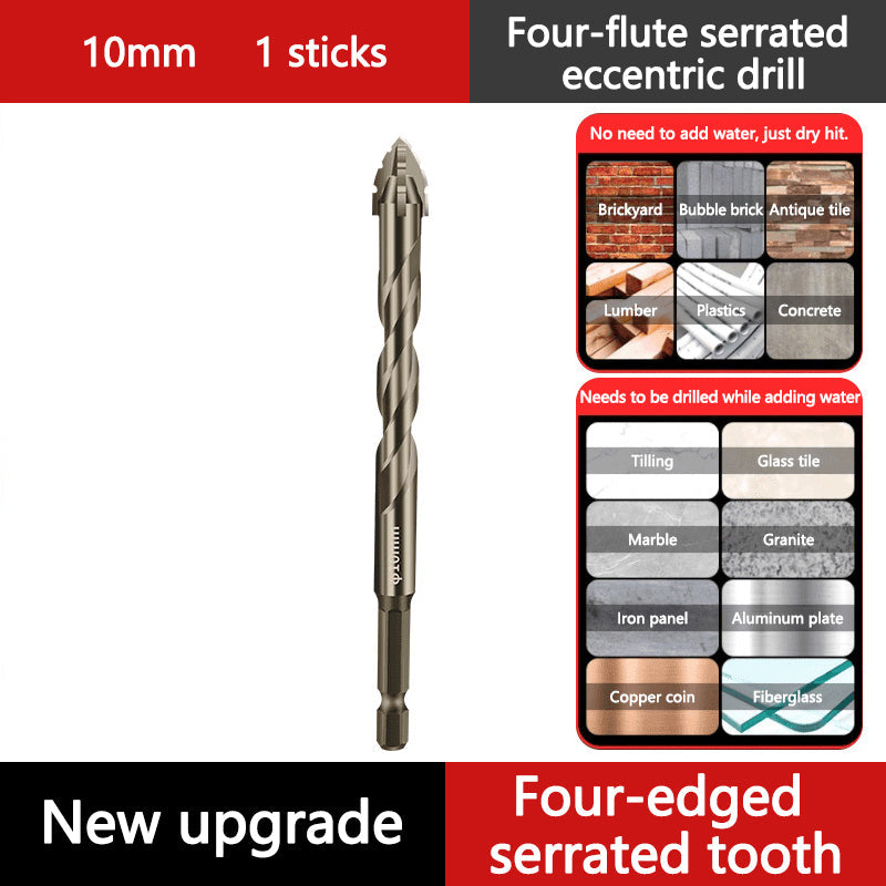 🔧 50 % RABATT NU! Excentrisk fyrflöjtsborr för keramik, glas, marmor & metall – HSS‑stål, mångsidig & hållbar – perfekt för gängning i hårda material 🛠️💎