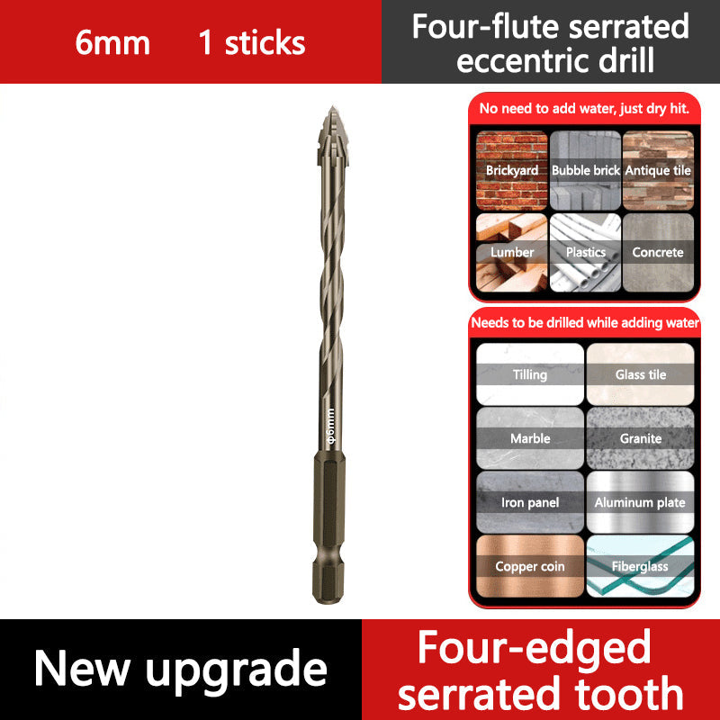 🔧 50 % RABATT NU! Excentrisk fyrflöjtsborr för keramik, glas, marmor & metall – HSS‑stål, mångsidig & hållbar – perfekt för gängning i hårda material 🛠️💎