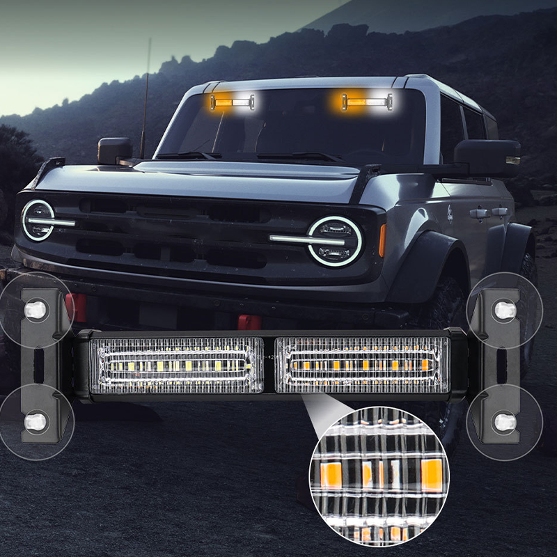 🚗 LED-strobestång med hög synlighet – Syns tydligt i alla väder!