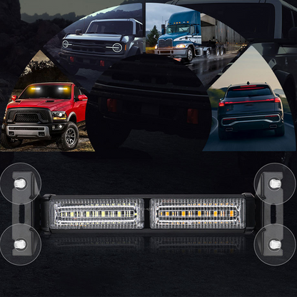 🚗 LED-strobestång med hög synlighet – Syns tydligt i alla väder!