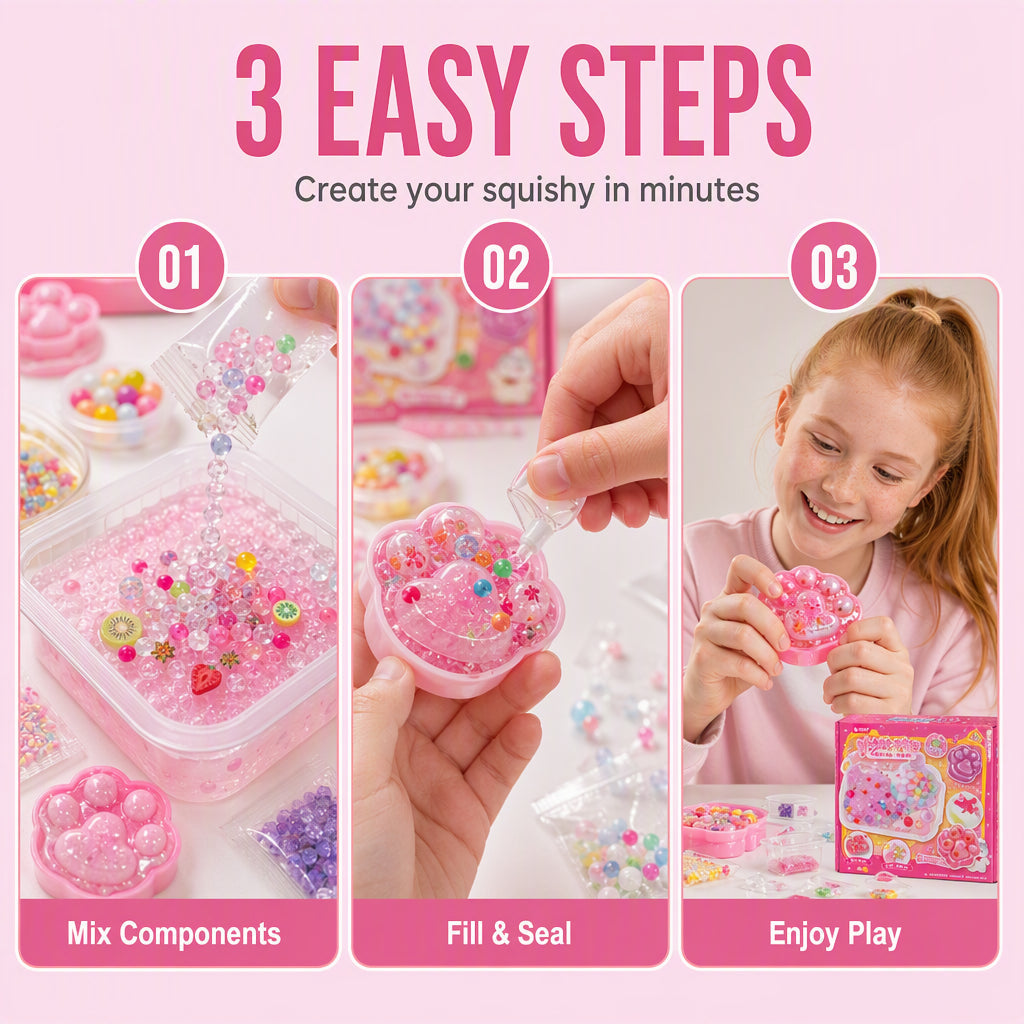 🐱🧊 50% RABATT NU! ✨ DIY Mjuk Kattklo-Leksak – kreativt pyssel, sensorisk lek & avkopplande klämlek – perfekt för stresslindring och kreativt skapande 🎨💕