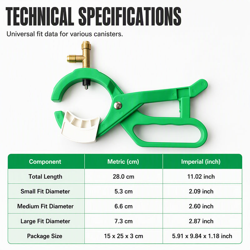 🔧 50% RABATT NU! ❄️ Saxtyp kölmedelsventil – Kraftig punkteringsventil & läckagefri – Perfekt för bil- & HVAC-kölmedelspåfyllning 🛠️