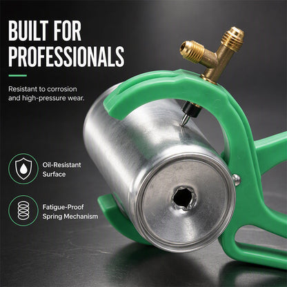 🔧 50% RABATT NU! ❄️ Saxtyp kölmedelsventil – Kraftig punkteringsventil & läckagefri – Perfekt för bil- & HVAC-kölmedelspåfyllning 🛠️