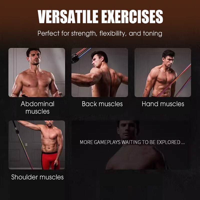 💪 50% RABATT NU! 13‑delars motståndsbandset med handtag – komplett hemmagym för helkroppsträning – perfekt för nybörjare och avancerade 🏋️‍♂️✨
