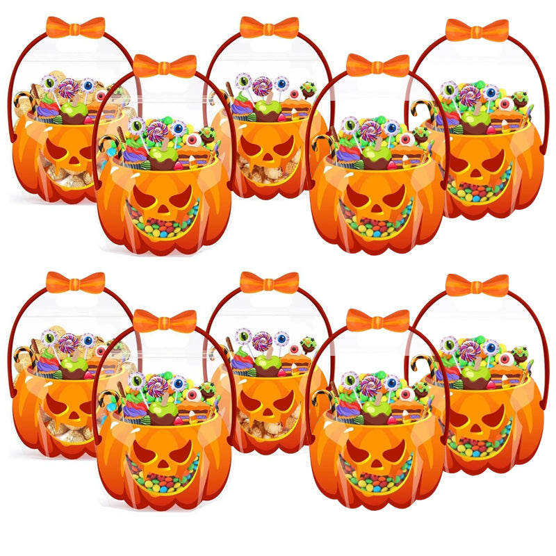 👻Halloween Bästsäljare-60%rabatt🎃Halloween Genomskinliga Pumpa Presentpåsar✨Perfekta för Fest, Trick-or-Treat, Klassrumsgåvor