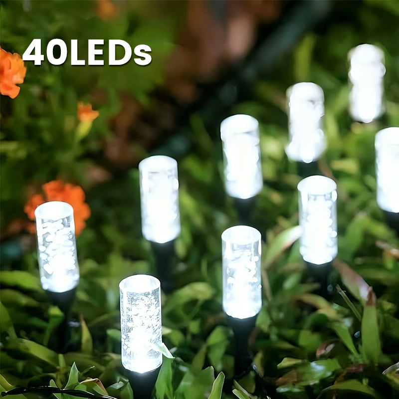 📢📢50% RABATT !!⏰ Solardrivna trädgårdslampor med markspett, vädertåliga, för gång- och trädgårdsbelysning🌙