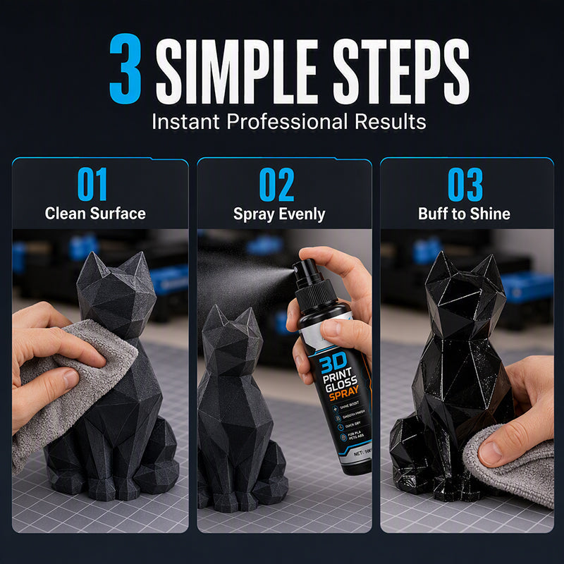 🖨️ KÖP 2, FÅ 1 GRATIS! ✨ 3D-skrivare Glanssspray – Snabbtorkande, minskar lagerlinjer & glansigt – Perfekt för PLA, PETG & ABS – Professionell ytfinish 🎨